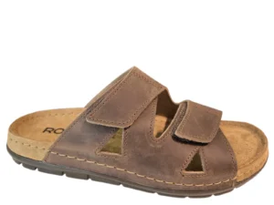 Rohde Rohde 5914 72 Slippers Bruin Leer Heren