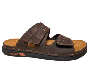 Rohde Rohde 6003 71 Slippers Bruin Leer Heren