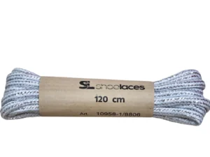 SL SL Bicolore Veters Voor Floris van Bommel Wit Zilver Metallic Uniseks 120cm
