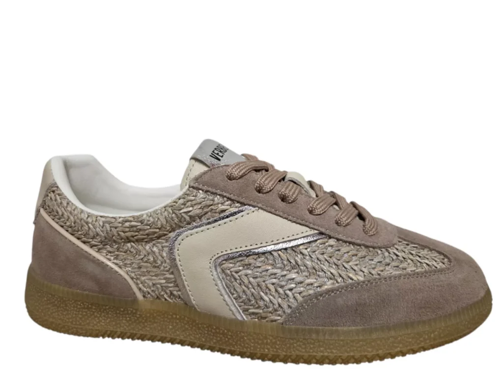 Verbenas Verbenas Sound Tropic Piedra Cuero Sneakers Beige Suede Dames