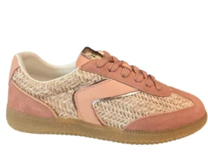 Verbenas Verbenas Sound Tropic Salmone Alba Sneakers Roze Suede Dames