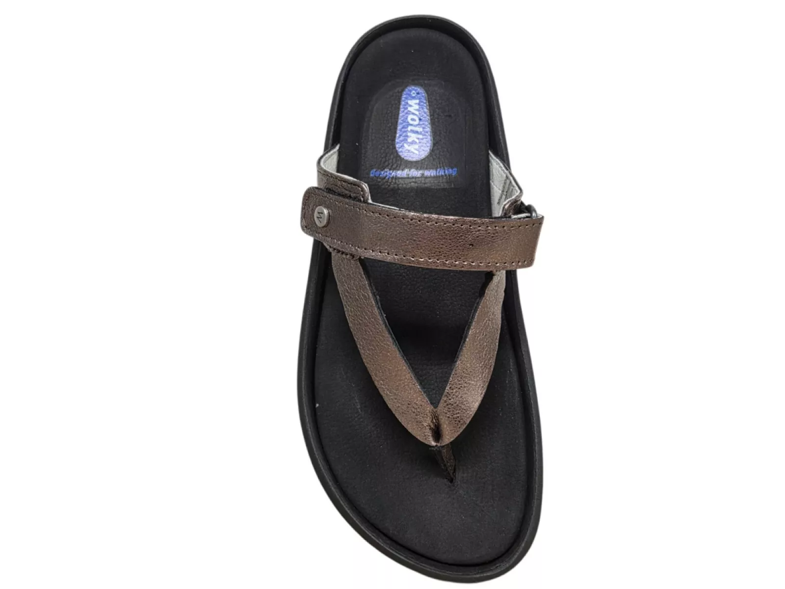 Wolky Wolky 0082123 203 Peace Teenslippers Brons Leer Dames