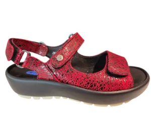 Wolky Wolky 0333340 500 Brasillia Sandalen Rood Leer Dames
