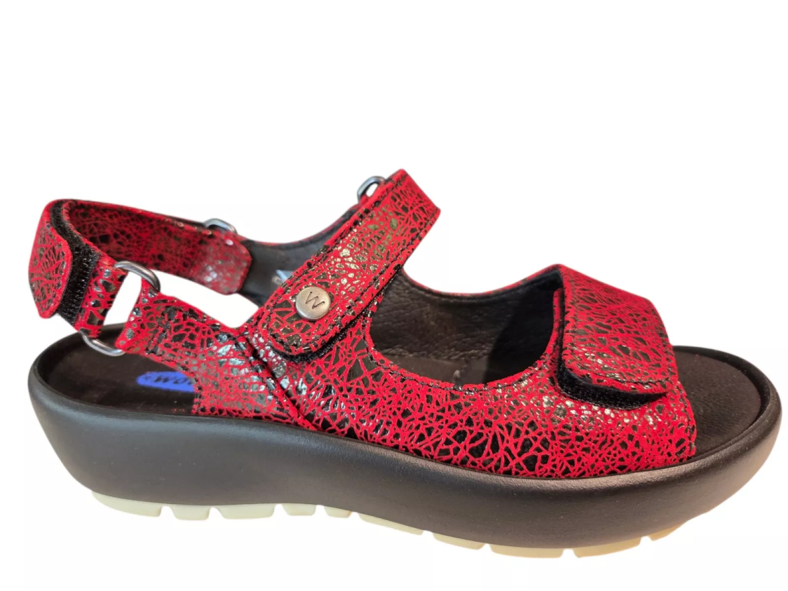 Wolky Wolky 0333340 500 Brasillia Sandalen Rood Leer Dames