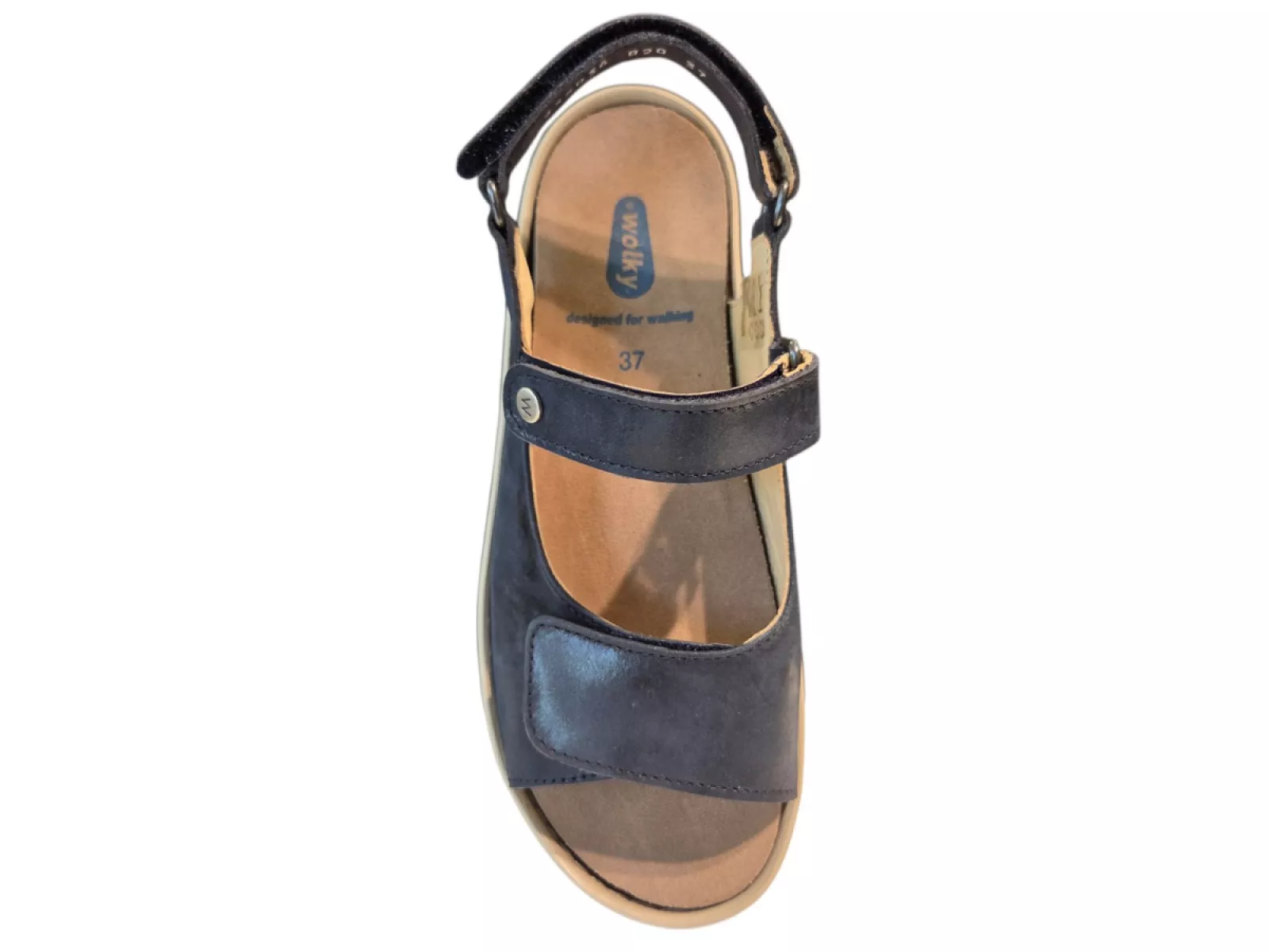 Wolky Wolky 0335036 820 Sandalen Blauw Metallic Leer Dames