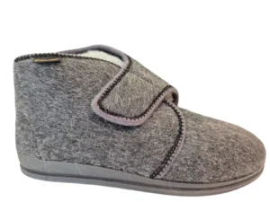 Fischer Fischer 2613 82 Hoge Pantoffels Grijs 100% Wol Heren