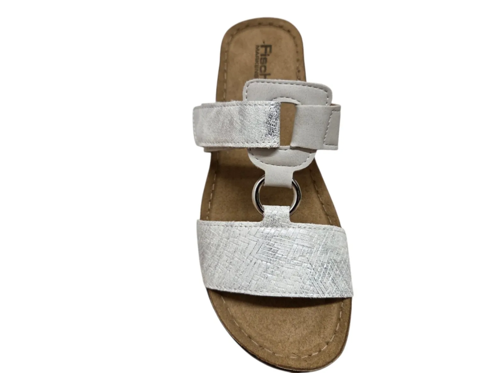 Fischer Fischer 556205 804 Slippers Zilver met Print Leer Dames