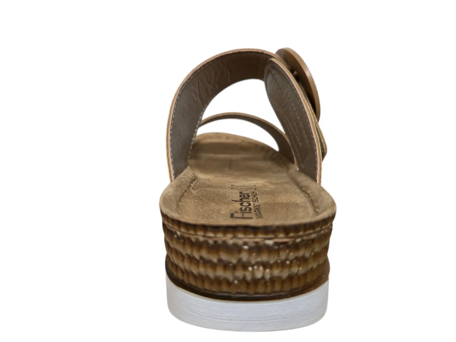 Fischer Fischer 556207 733 slippers Licht Bruin Print Leer Dames
