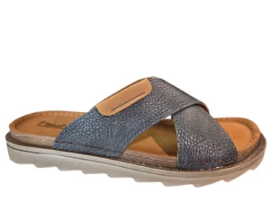 Fischer Fischer 566660 503 Slippers Blauw Leer Heren