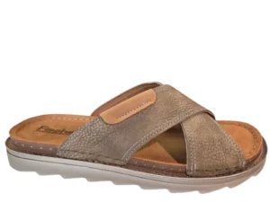 Fischer Fischer 566660 721 Slippers Grijs Leer Heren