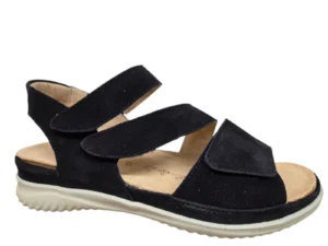 Hartjes Hartjes 132.1135/30 47.00 Sandalen Blauw Suede Dames Breedtemaat G