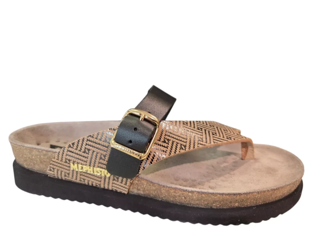 Mephisto Mephisto Helen Mix Helios Black Teenslippers Zwart Goud Leer Dames