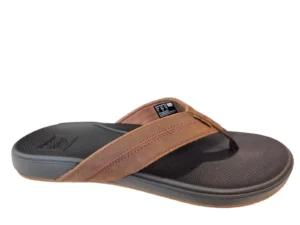 Reef Reef Cushion Phantom 2.0 Lea br bl Teenslippers Bruin/Zwart Leer Heren