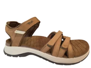 Teva Teva W Tirra Sport Leather Tan Sandalen Bruin Leer Dames