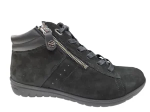 Hartjes Hartjes 172.0836/99 01.01 G Half Hoge Veterschoenen Zwart Nubuck Dames