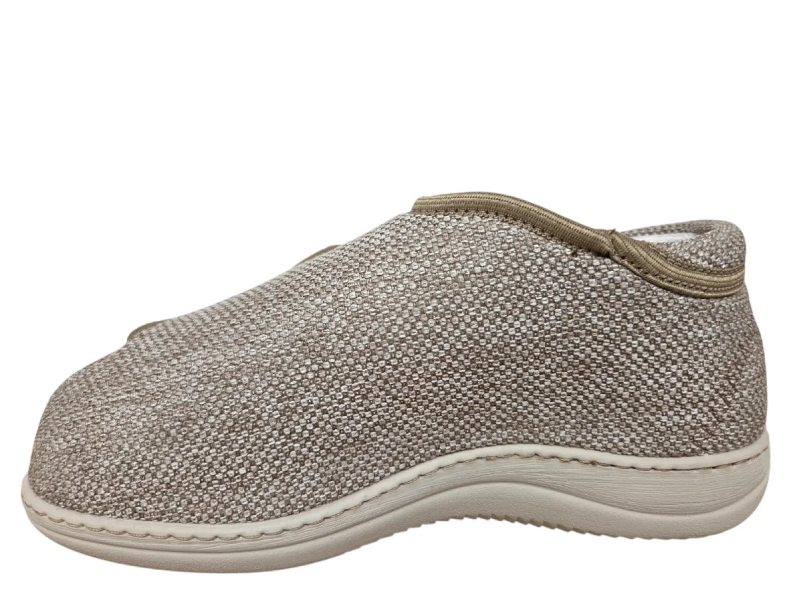 Liromed Liromed Kampen Zand 476-1004 Medische Verbandpantoffels Beige Bamboe-textiel Uniseks Breedtemaat L Zorgvergoeding Mogelijk