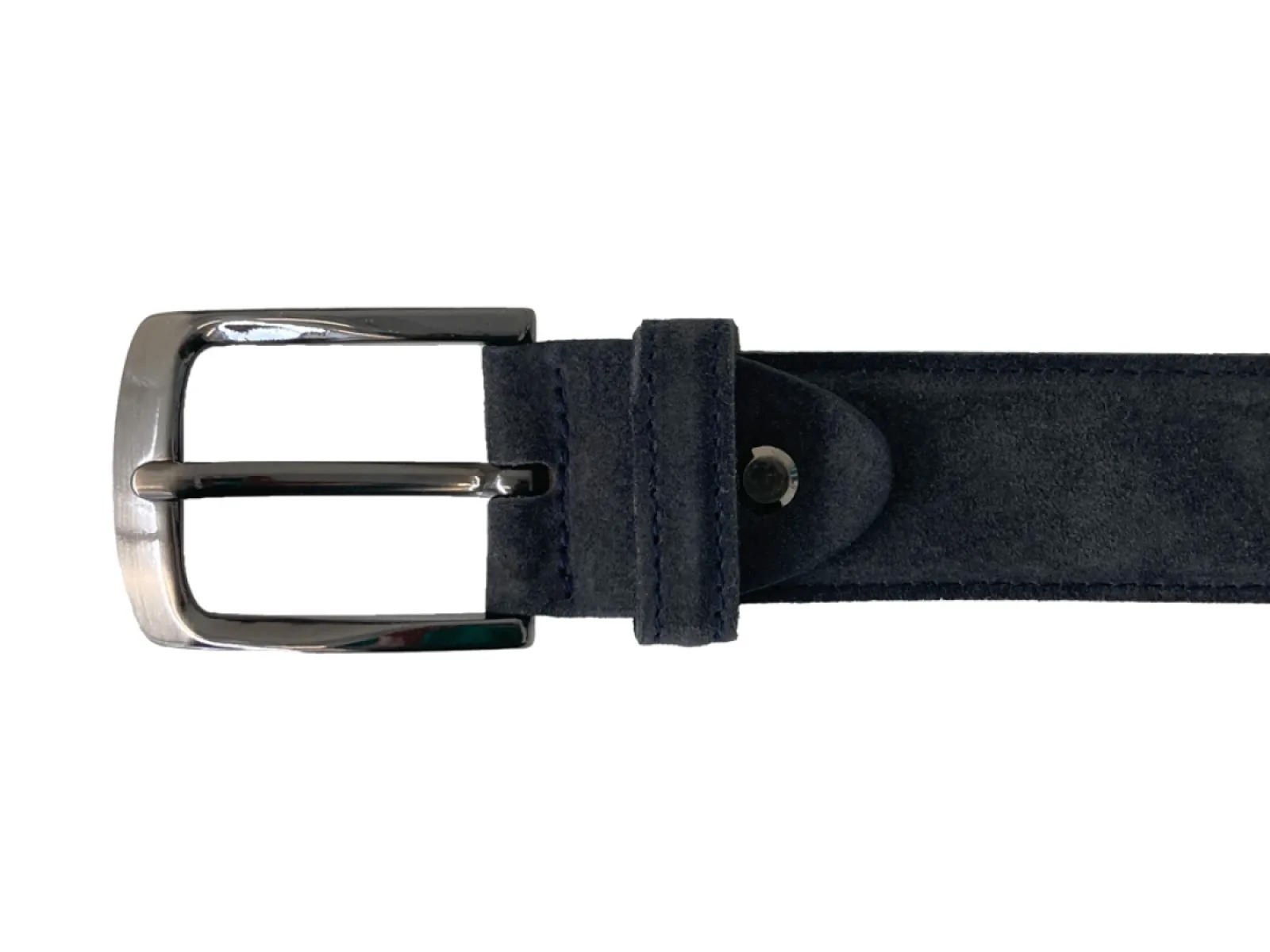 Rehab Rehab Belt Suede Wall 8100 Dark Blue Broekriem Donker Blauw Suede Heren