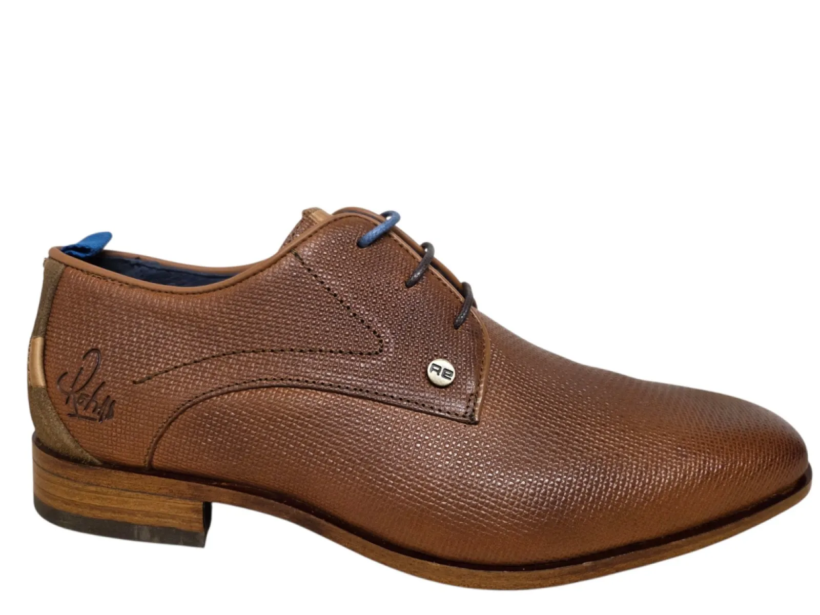 Rehab Rehab Greg Wall 02 4100 Cognac Nette Veterschoenen Cognac Leer Heren