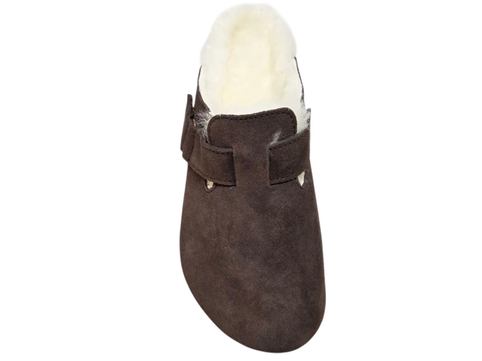 van Buren van Buren Clog Mika Pantoffels Suede Bruin Uniseks
