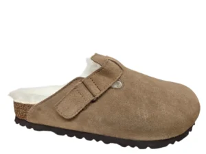 van Buren van Buren Clog Mika Zand Pantoffels Suede Beige Uniseks