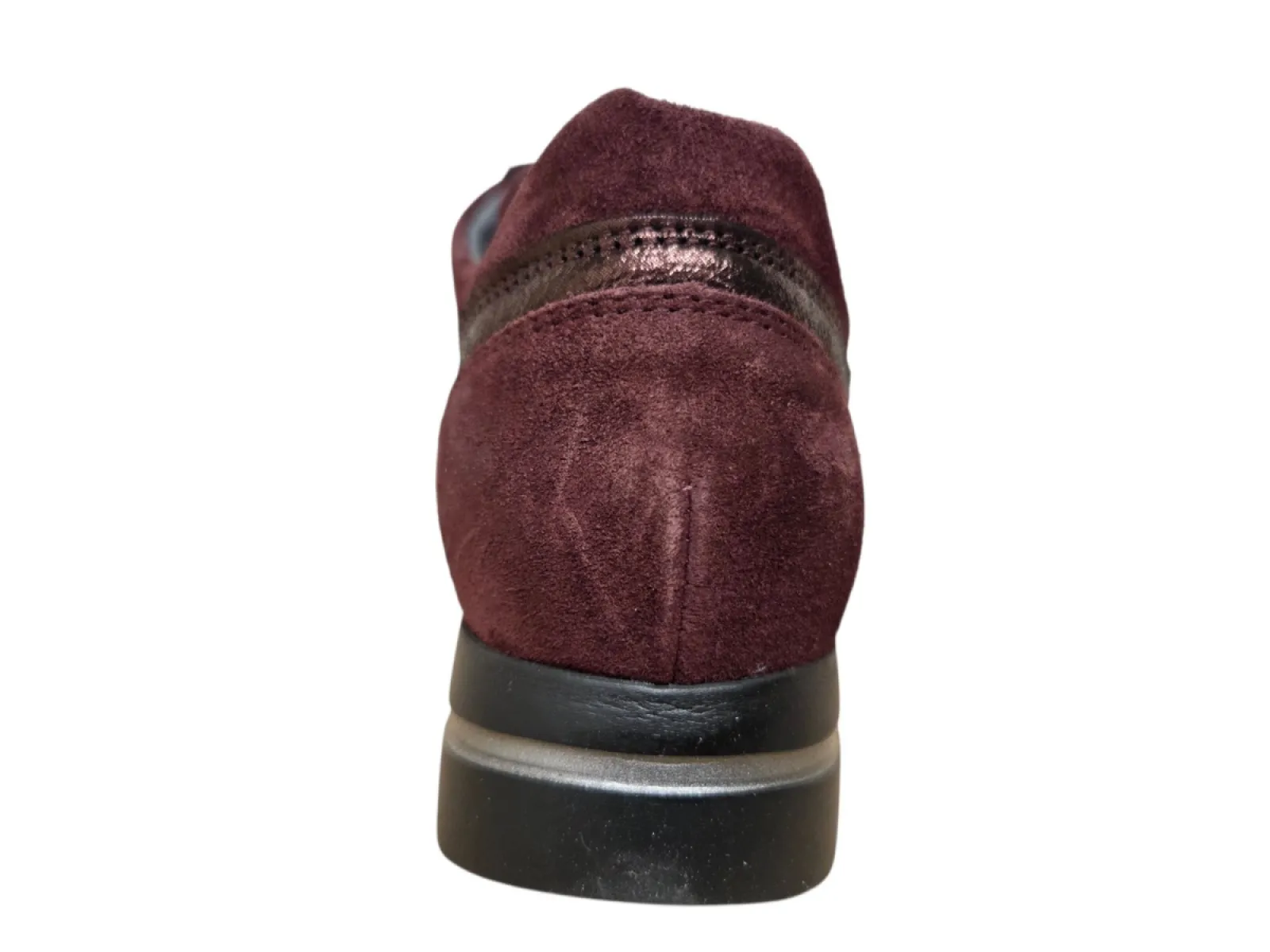 Waldlaufer Waldlaufer 923019 409 020 Sneakers Bordeaux Rood Suede en Leer Dames Breedtemaat H
