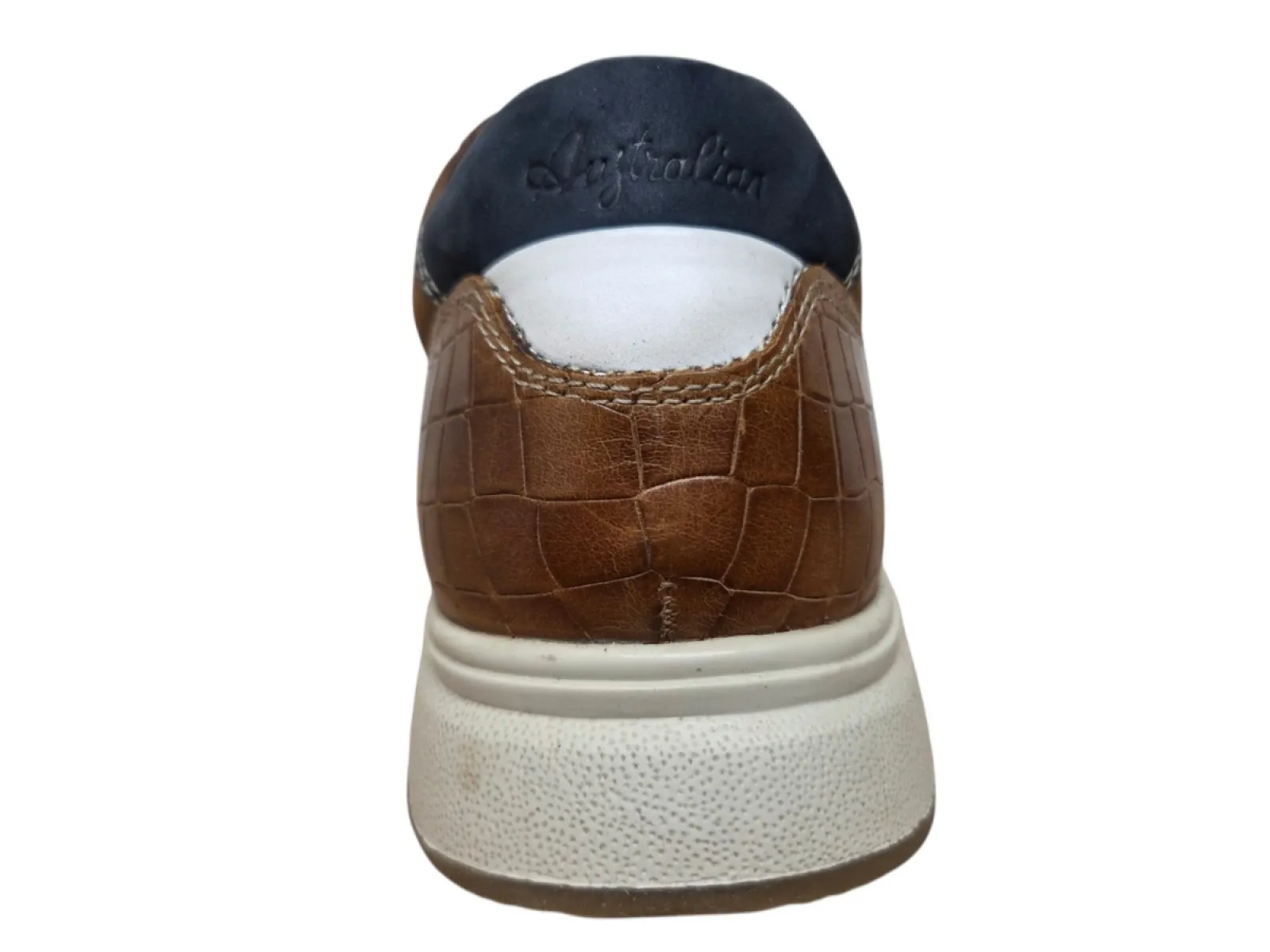 Australian Australian Hatchback DF6 cognac-blue Sneakers Cognac Leer en Nubuck Heren