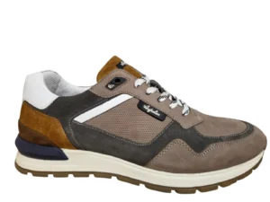Australian Australian Novecento K10 grey cognac white Sneakers Grijs Nubuck Heren