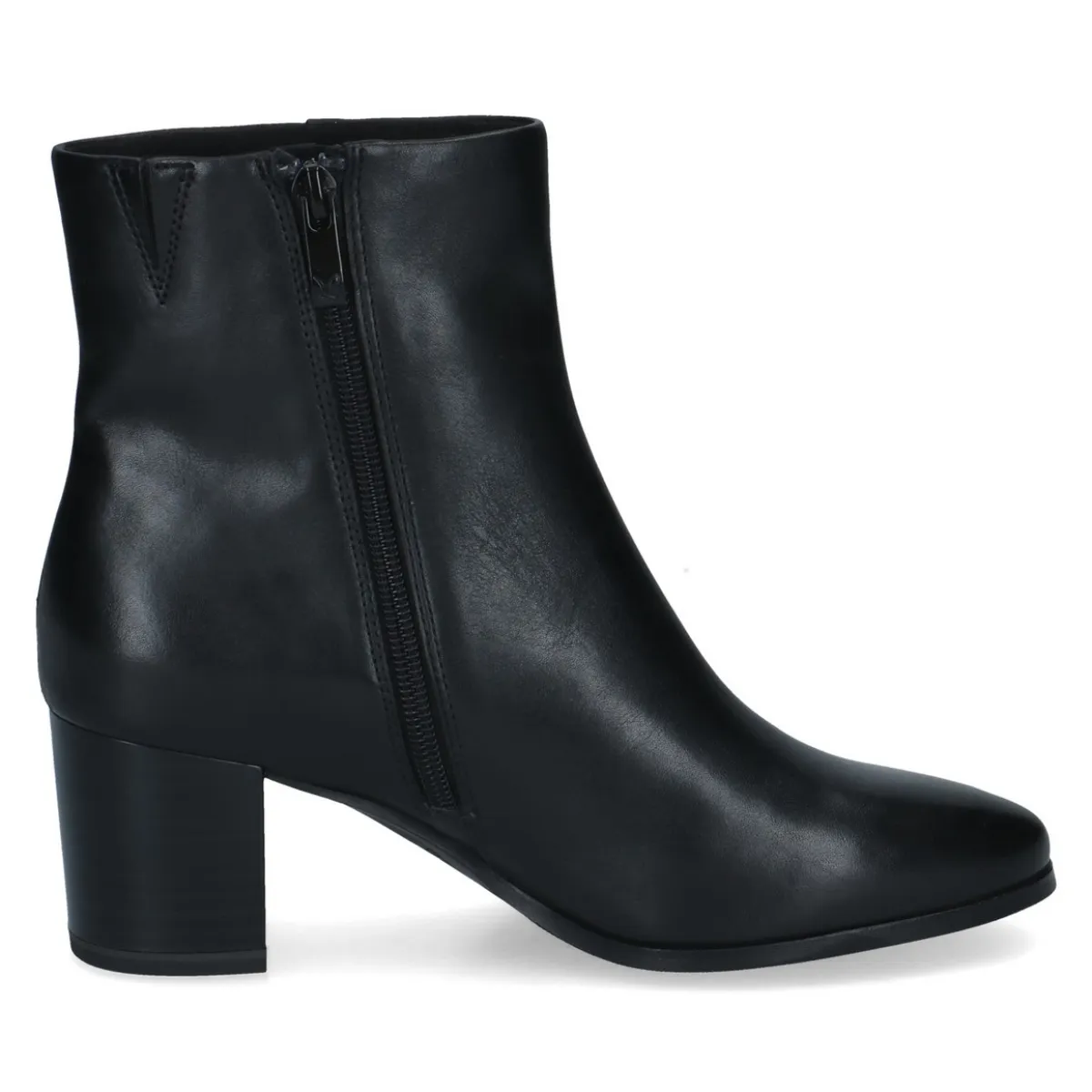 Caprice Caprice 9-9-25313-47 022 Black Enkellaarzen Zwart Leer Dames
