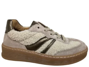 Gabor Gabor 6018.01.004 Sneakers Beige Suede en Textiel Dames