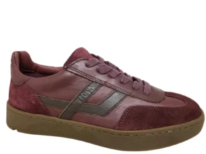 LLoyd LLoyd Brava Dark Cherry Cigar Sneakers Aubergine Leer en Suede Dames