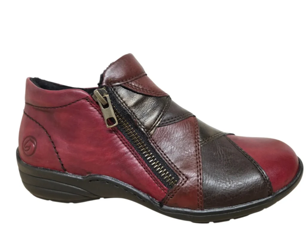 Remonte Remonte R7674-36 Enkellaarsjes Rood Leer Dames