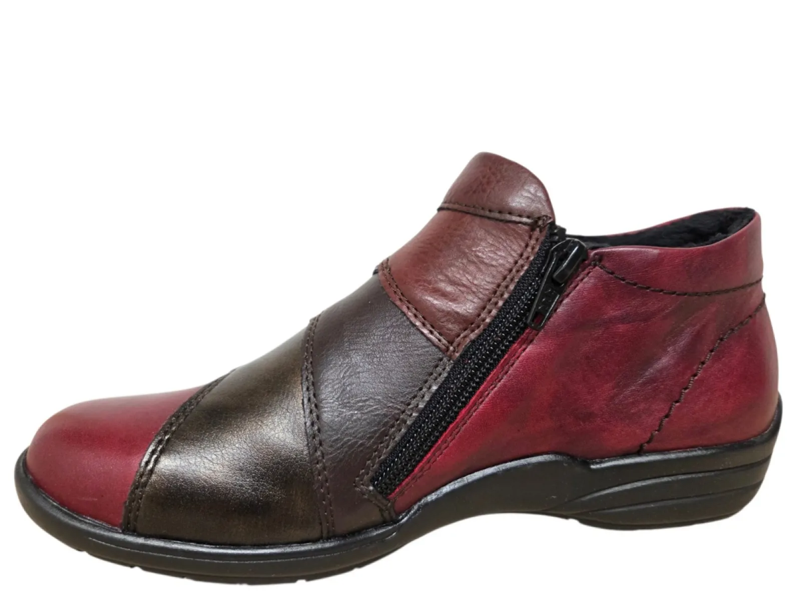 Remonte Remonte R7674-36 Enkellaarsjes Rood Leer Dames