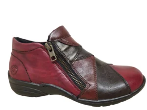 Remonte Remonte R7674-36 Enkellaarsjes Rood Leer Dames