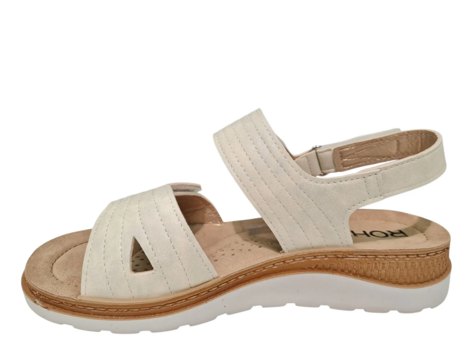 Rohde Rohde 1309 01 Sandalen Wit Leer Dames