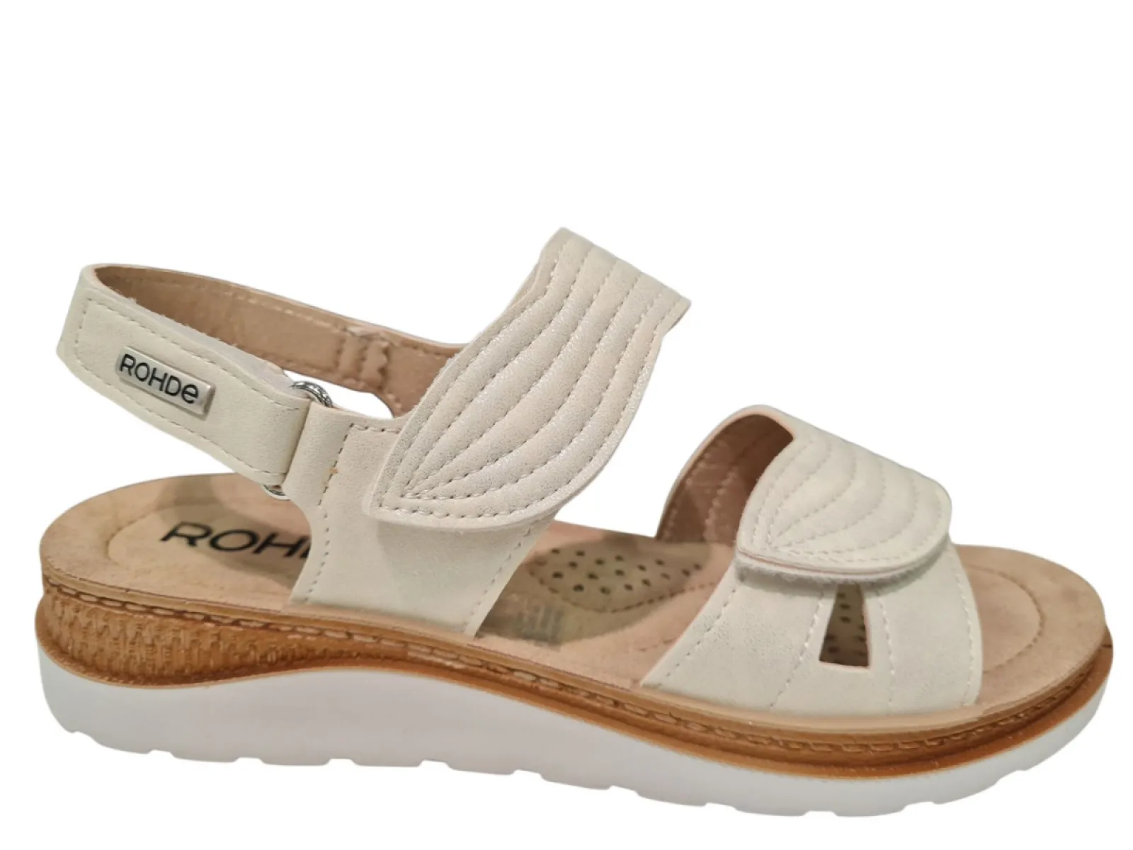Rohde Rohde 1309 01 Sandalen Wit Leer Dames