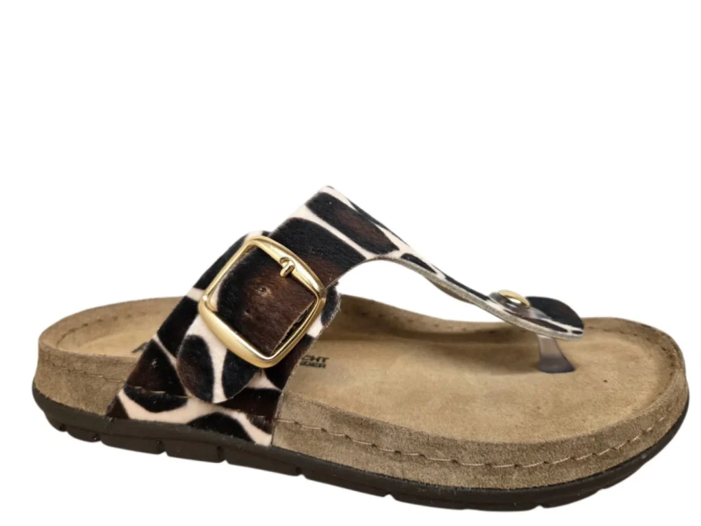 Rohde Rohde 5895 72 Slippers Bruin Koeienprint Suede Dames