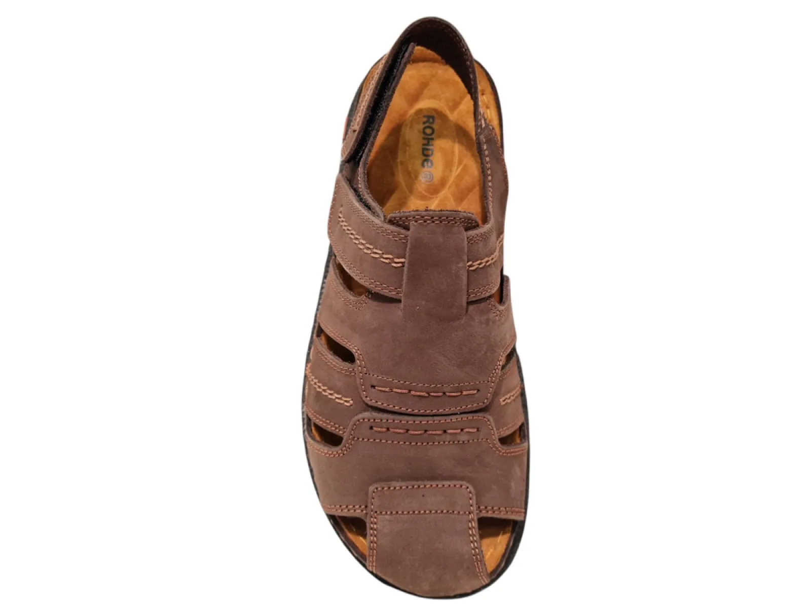 Rohde Rohde 6005 72 Sandalen Bruin Leer Heren
