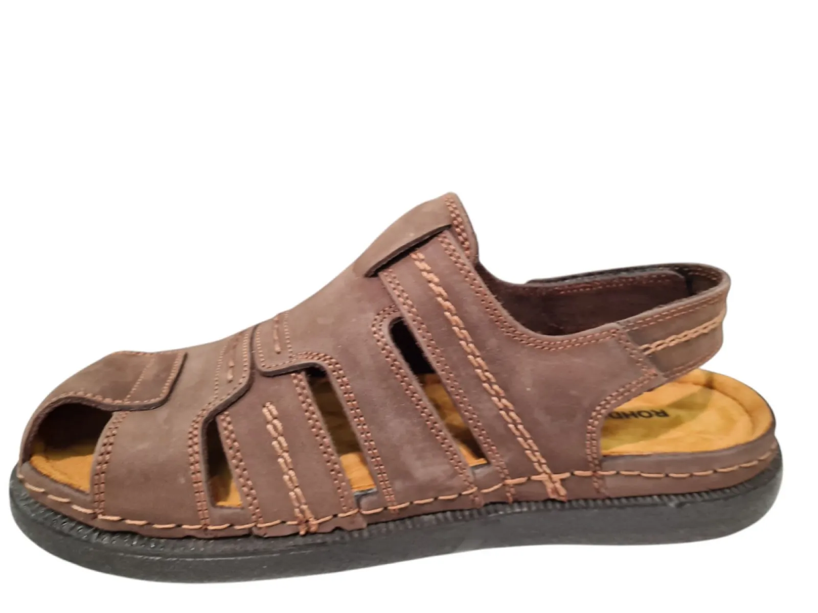 Rohde Rohde 6005 72 Sandalen Bruin Leer Heren