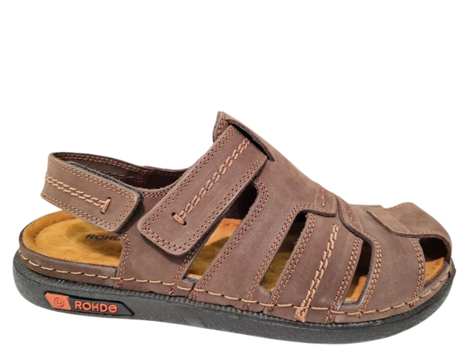 Rohde Rohde 6005 72 Sandalen Bruin Leer Heren