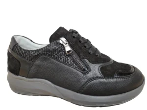 Waldlaufer Waldlaufer 831004 985 001 M Sneakers Zwart Leer en Suede Dames