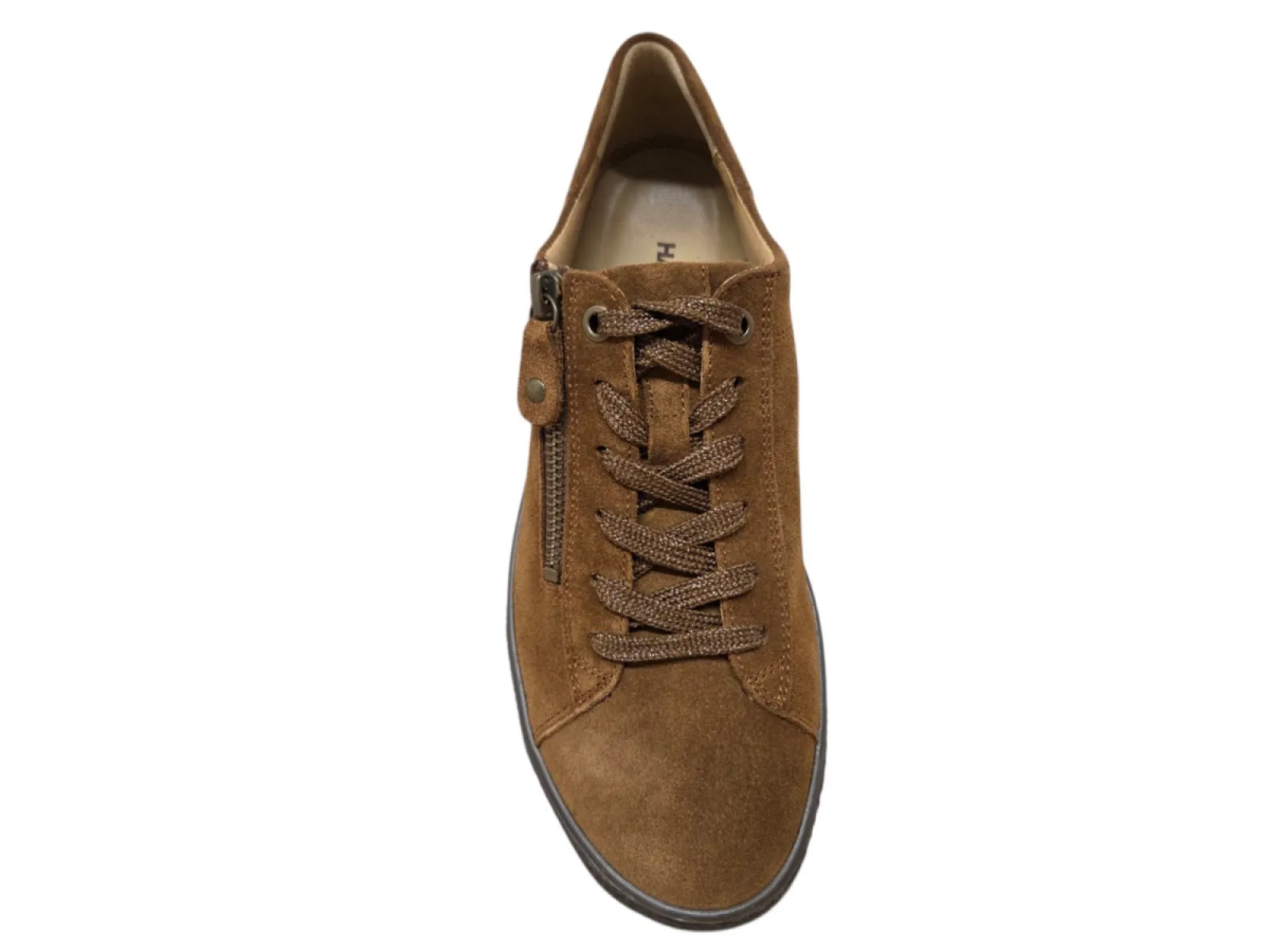 Hartjes Hartjes 162.1401/30 53.00 Sneakers Bruin Suede Dames Breedtemaat H