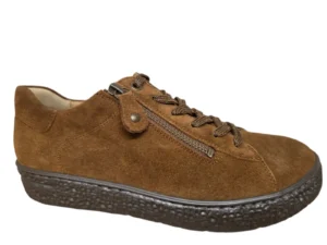 Hartjes Hartjes 162.1401/30 53.00 Sneakers Bruin Suede Dames Breedtemaat H