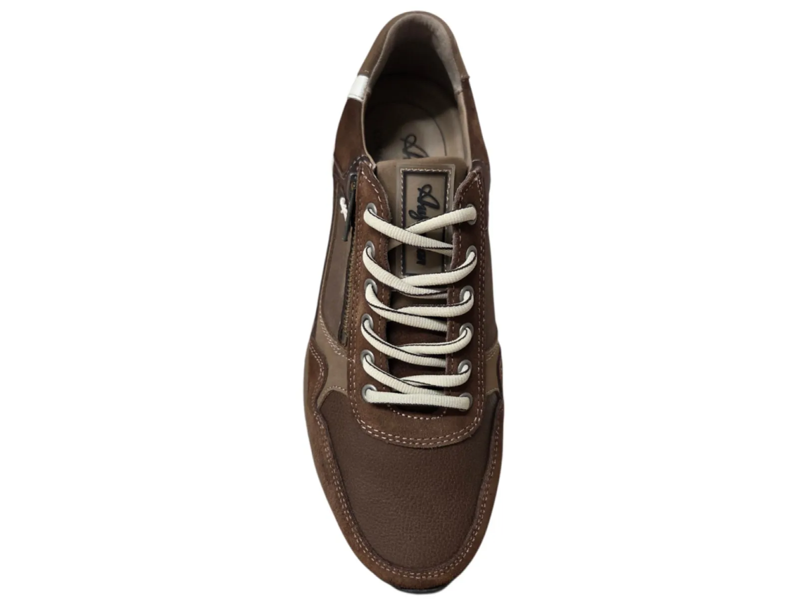Australian Australian Connery K D12 Brown Taupe Sneakers Bruin Taupe Leer en Suede Heren