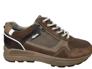 Australian Australian Connery K D12 Brown Taupe Sneakers Bruin Taupe Leer en Suede Heren