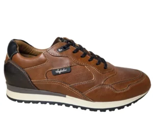 Australian Australian Fabian DM2 Cognac Brown Black Sneakers Cognac Leer Heren