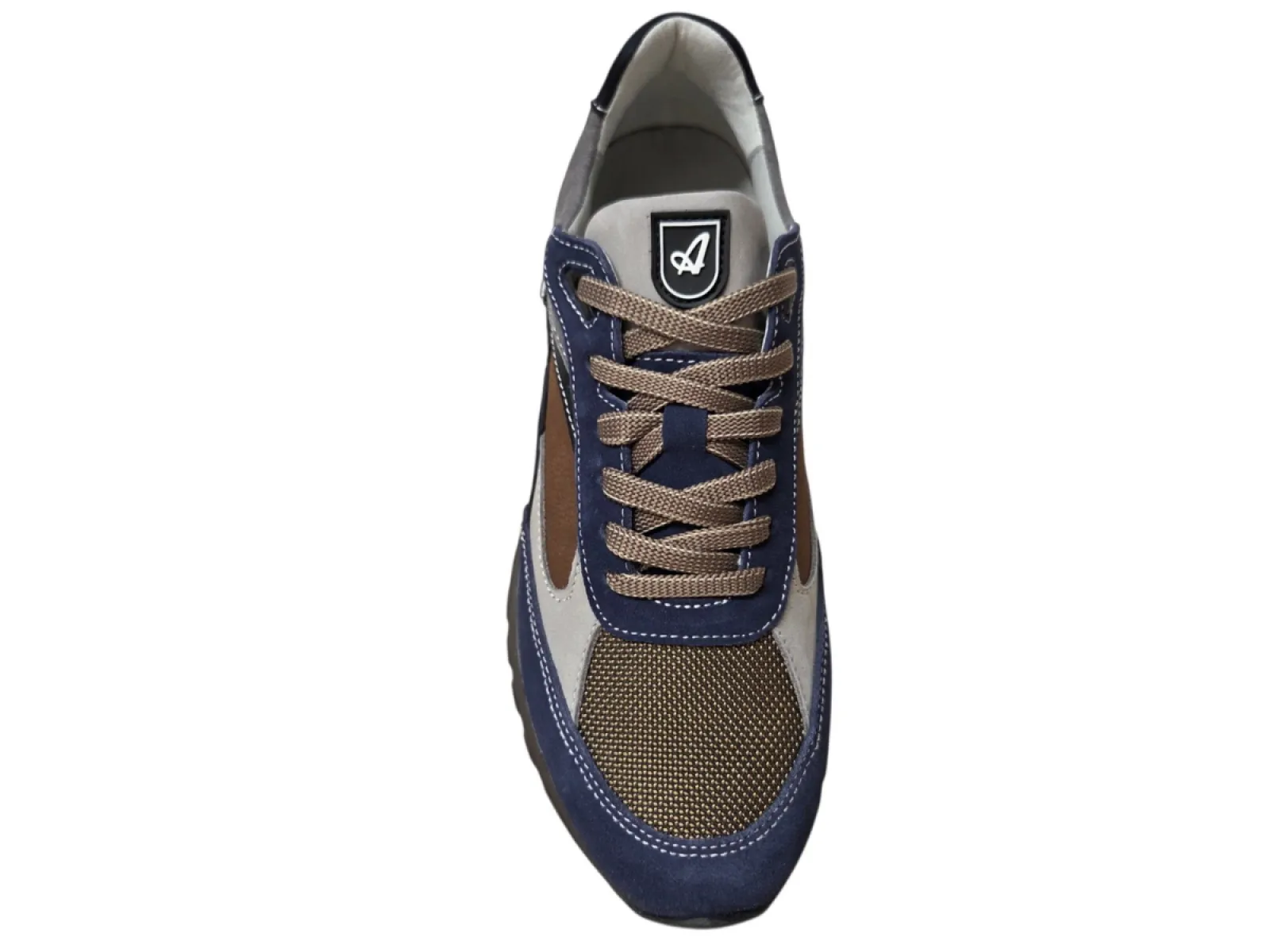 Australian Australian Sparrow S11 Blue Taupe Sneakers Blauw Taupe Leer Combi Heren