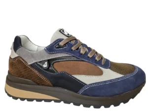 Australian Australian Sparrow S11 Blue Taupe Sneakers Blauw Taupe Leer Combi Heren