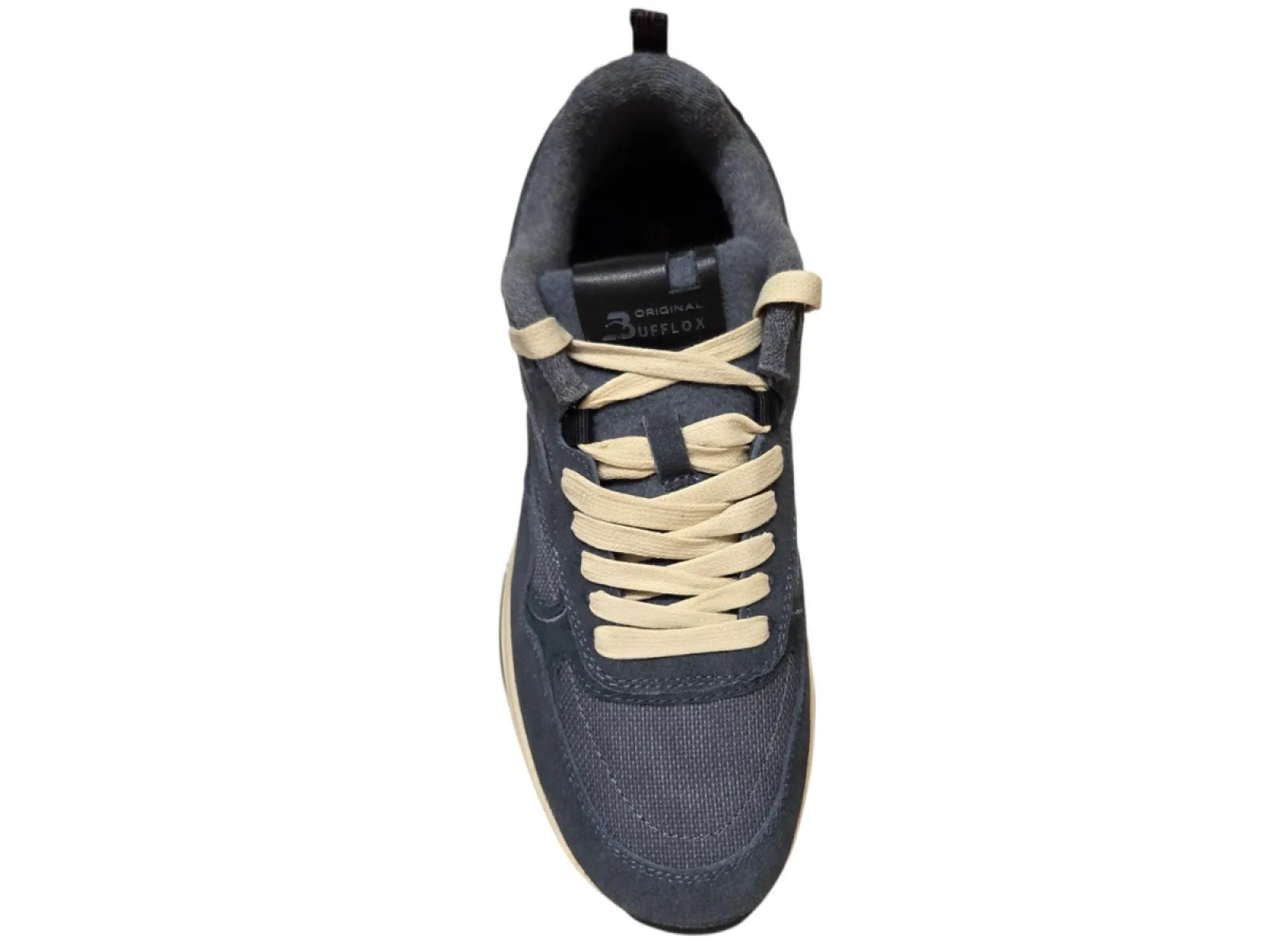 Bufflox Bufflox Grimbergen Stone Blue Sneakers Blauw Suede en Textiel Heren