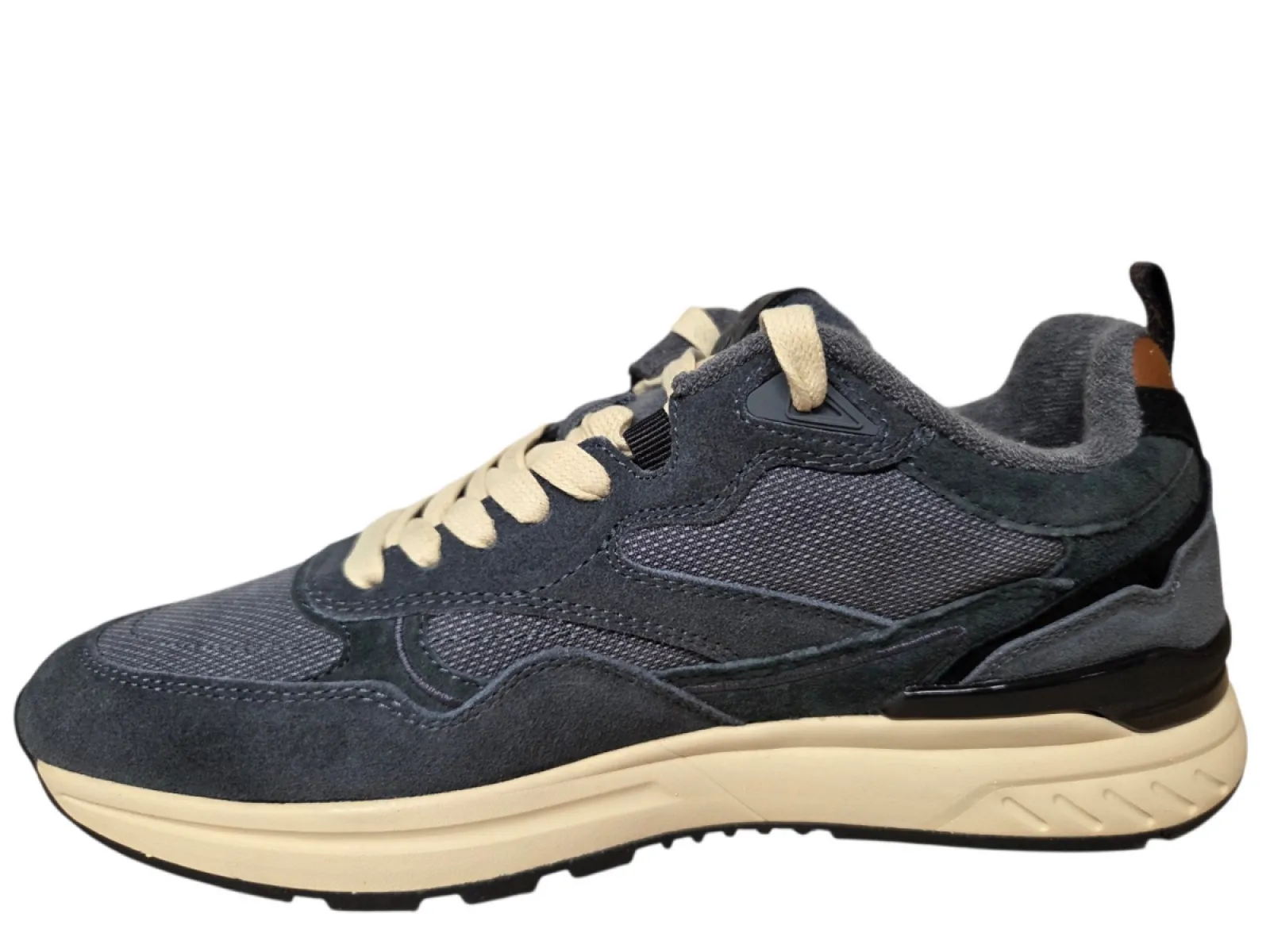 Bufflox Bufflox Grimbergen Stone Blue Sneakers Blauw Suede en Textiel Heren