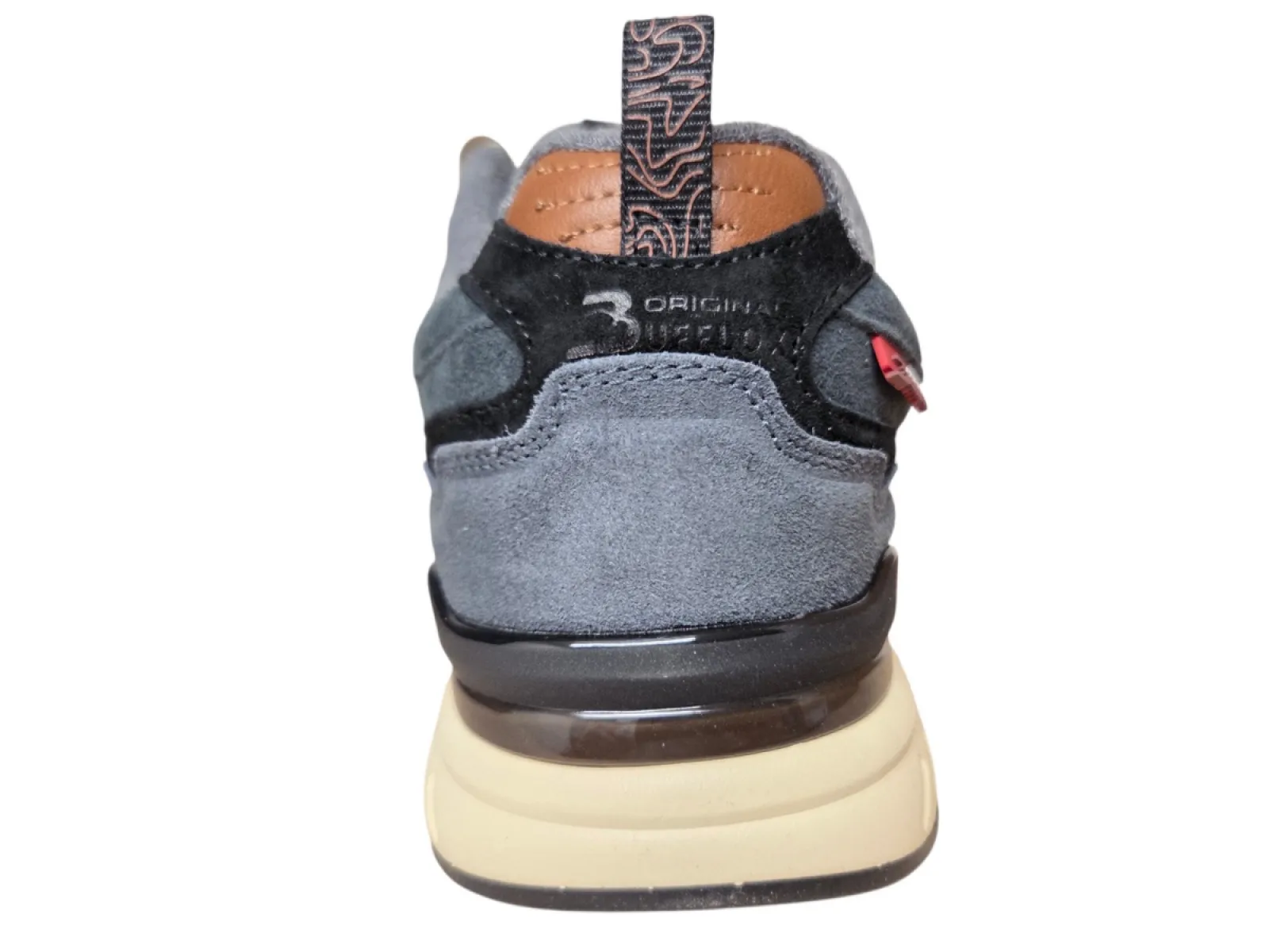 Bufflox Bufflox Grimbergen Stone Blue Sneakers Blauw Suede en Textiel Heren